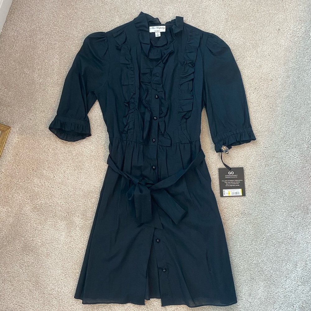 NWT Alice Temperley Black Shirt Dress size small